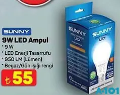 SUNNY 9 W LED AMPUL fiyat ve kampanya bilgisi